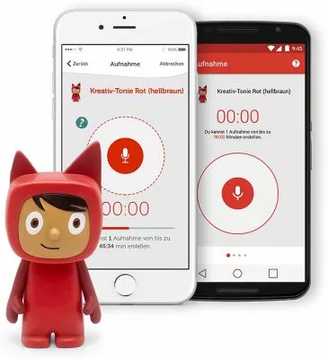 tonies Kreativ-Tonie, rot/hellbraun Tonies Kreativ-Tonie, Rot/hellbraun -TONIES Verkaufsladen 20366516 02